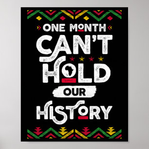 En månad kan inte rymma vår historia Afrikansk sva Poster