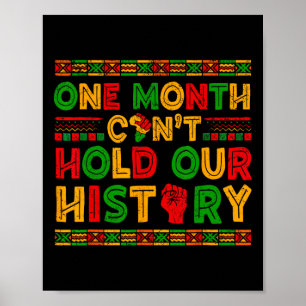 En månad kan inte rymma vår historia afrikanska mä poster
