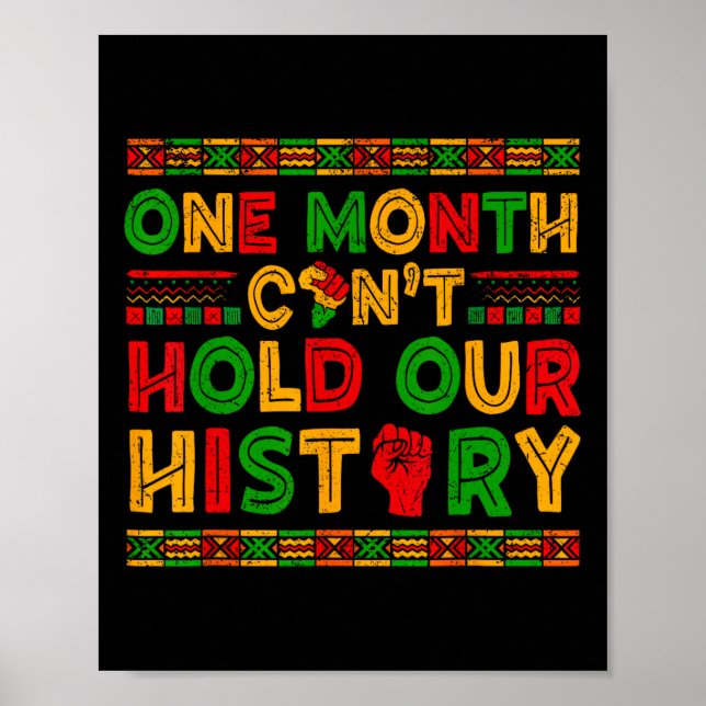 En månad kan inte rymma vår historia afrikanska mä poster (Framsidan)