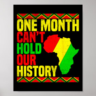 En månad kan inte rymma vår historia Afroamerikan Poster