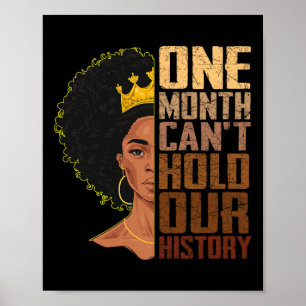 En Månad Kan Inte Rymma Vår Historia Melanin Afrik Poster