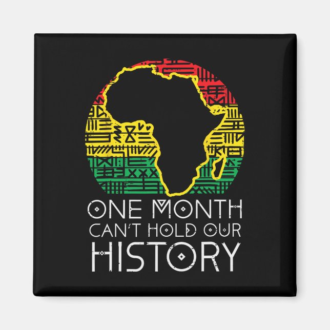 En månad kan inte rymma vår historia Panafrikansk  Magnet (Framsidan)