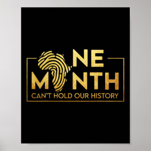 En Månad Kan Inte Rymma Vår Historia, Svarta Histo Poster