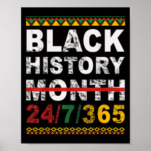 En Månad Kan Inte Rymma Vår Historia Svarta Histor Poster