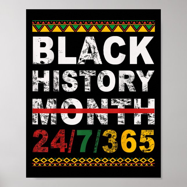 En Månad Kan Inte Rymma Vår Historia Svarta Histor Poster (Framsidan)