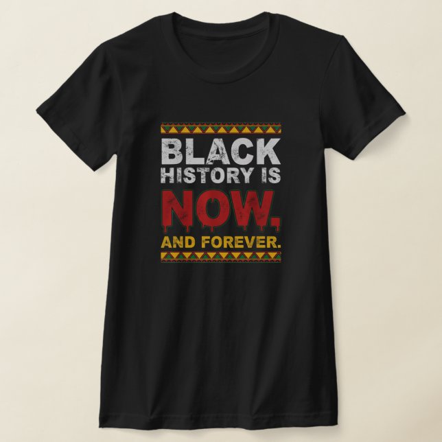 En Månad Kan Inte Rymma Vår Historia Svarta Histor T Shirt (Laydown)