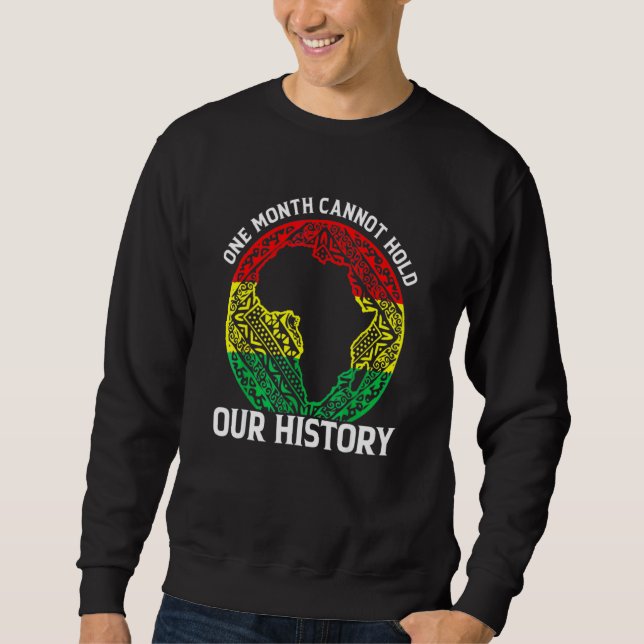 En månads Cant-kvart vår historieplan över afrikan Lång Ärmad Tröja (Framsida)