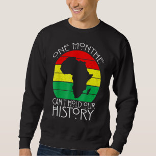 En månads Cant-kvart vår historieplan över afrikan Lång Ärmad Tröja