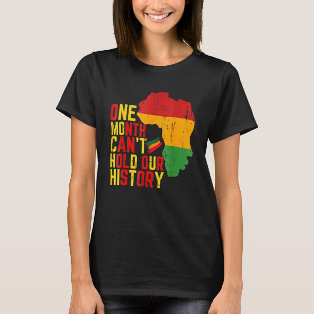 En månads Cant-kvart vår historieplan över afrikan T Shirt (Framsida)