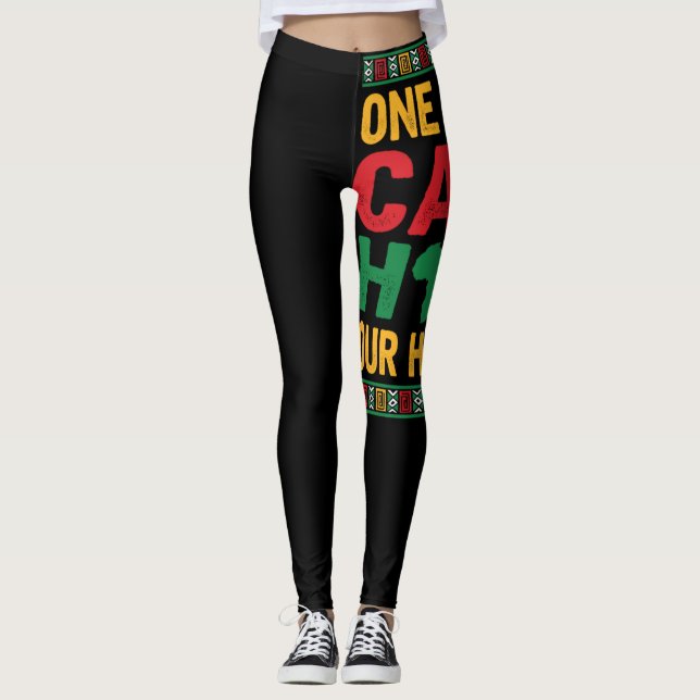 En månads servering vår Afrika för svart historisk Leggings (Framsida)