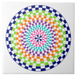 En mandala kakelplatta