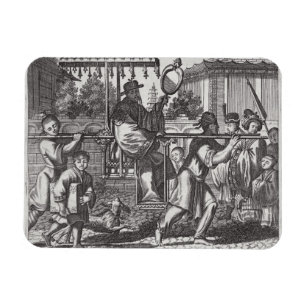En Mandarin i en Sedanstol, illustration från ett Magnet