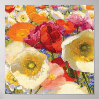 En mängd blommor poster