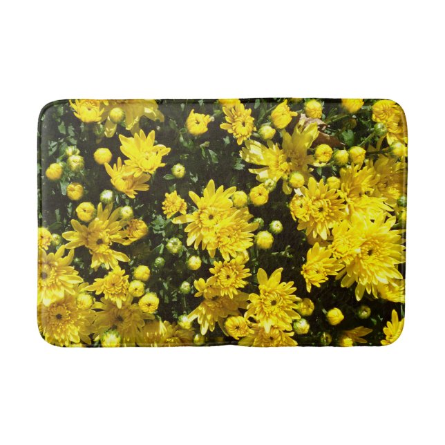 En mängd Gult Morsa Badrumsmatta (Framsidan)