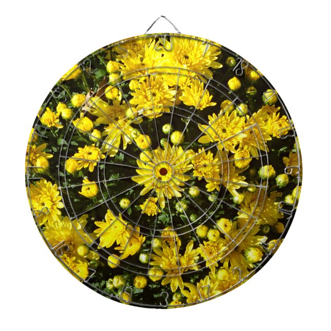 En mängd Gult Morsa Darttavla (Framsidan)