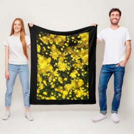 En mängd Gult Morsa Fleecefilt