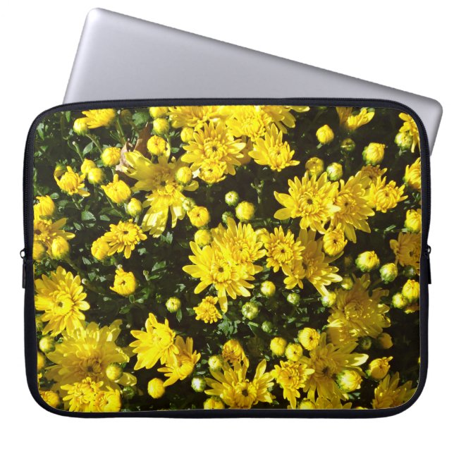 En mängd Gult Morsa Laptop Fodral (Framsidan)
