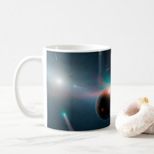 En mängd kometer i ETTA-korvi-systemet. Kaffemugg
