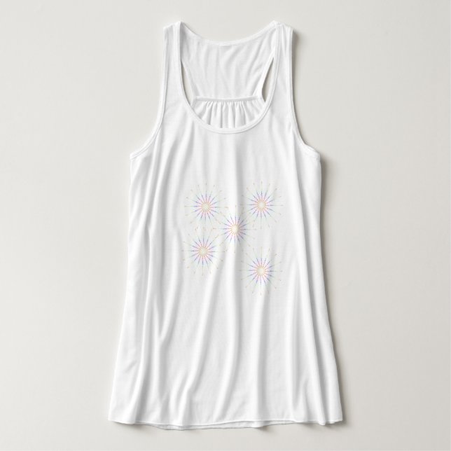 en mängd skarpa vismisk roligt linne med racerback  (Design framsida)