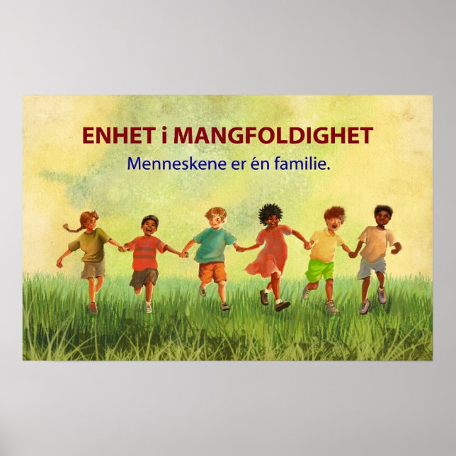 En mänsklig familj (norska) poster (Framsidan)