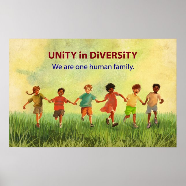 En mänsklig familj poster (Framsidan)