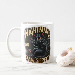 En mardröm i gatans mörker kaffemugg