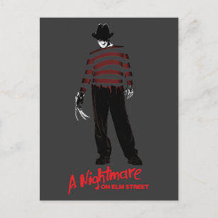 En mardröm på Elm Street Freddy Krueger Helg Vykort