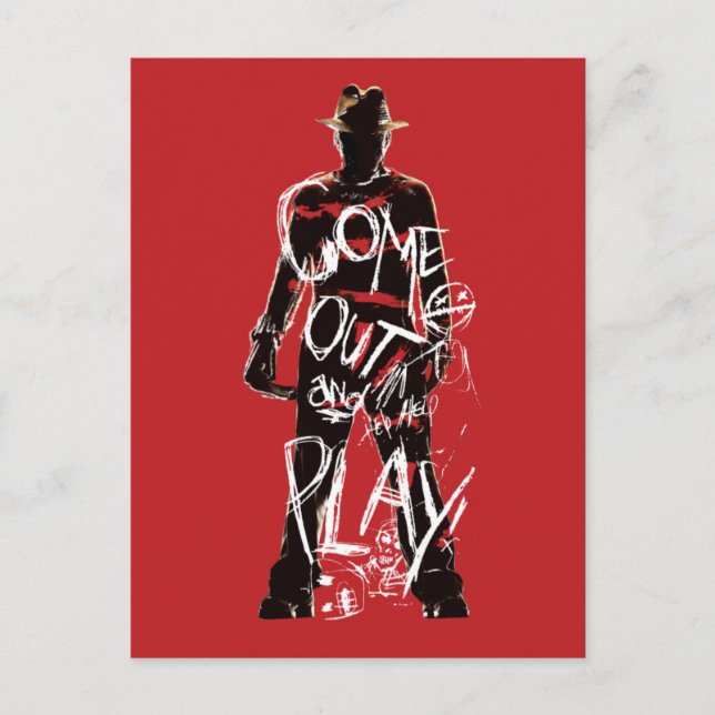 En mardröm på Elm Street | Kom ut och lek Helg Vykort (Framsida)