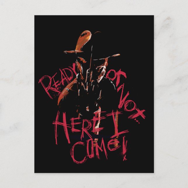 En mardröm på Elm Street | Redo eller inte Helg Vykort (Framsida)