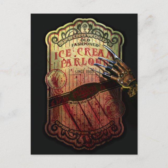 En mardröm på Elm Street | Springwoods Glassbar Helg Vykort (Framsida)