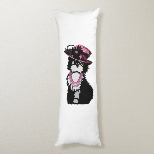 En marij Hund all nedgraderad Rosa Kroppskudde (Baksidan (Vertikal))