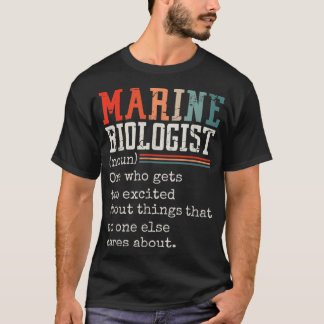 En marin biolog (Noun) som blir alltför exciterad T Shirt
