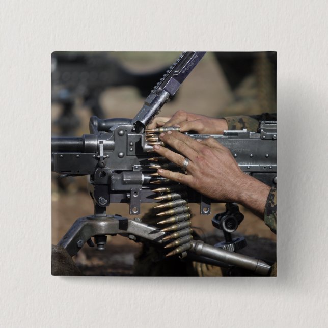 En marin last med M-240G maskin Knapp (Framsida)