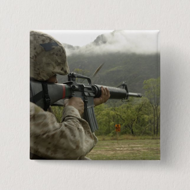 En marin ledningsövning knapp (Framsida)