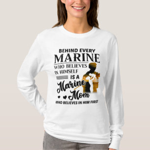 En marin som Tro själv är en marin Mamma T Shirt