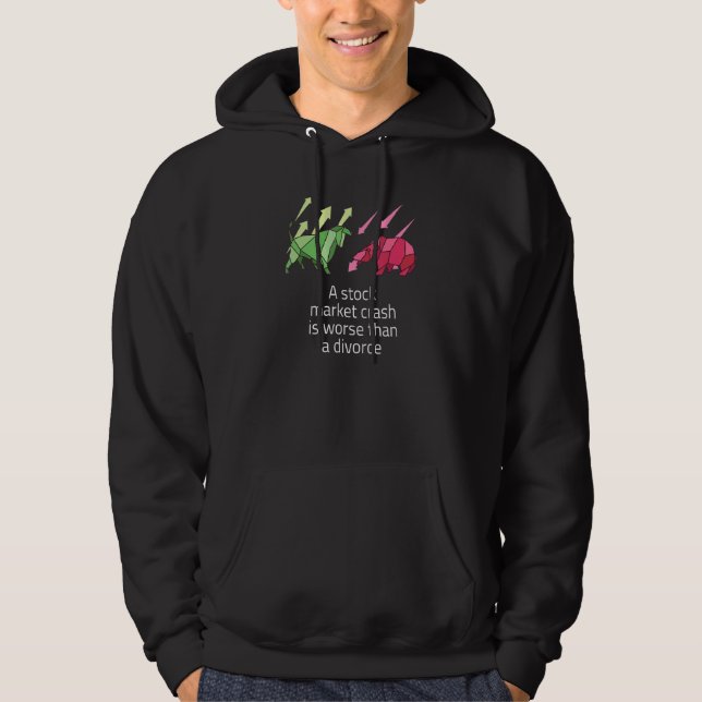 En marknadskrasch i Lagrar är värre än en skilsmäs Hoodie (Framsida)