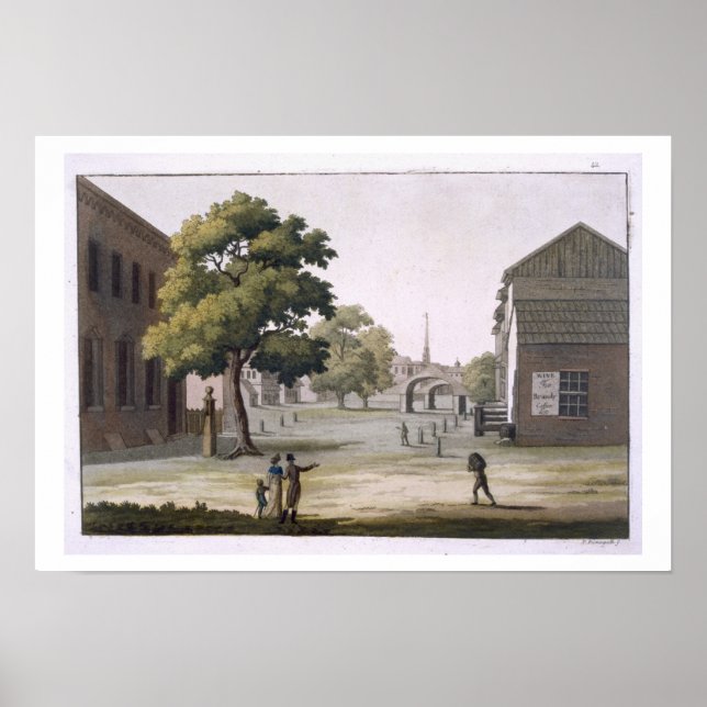 En marknadsplats, Philadelphia, Pennsylvania, från Poster (Framsidan)