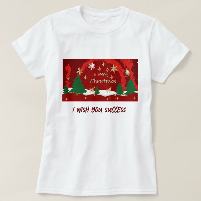 En Marry Chritsmas T-shirt söt (Design framsida)