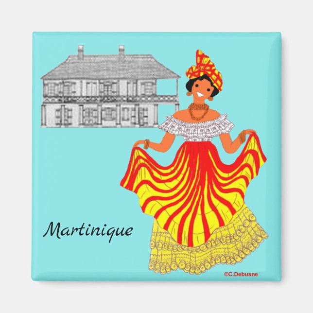 En Martinique Antilles françaises Magnet (Framsidan)