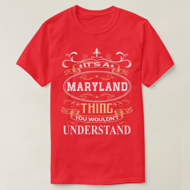 En Maryland du skulle förstå T Shirt (Design framsida)