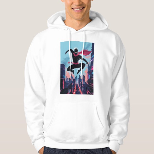 En maskerad ninja hoodie (Framsida)