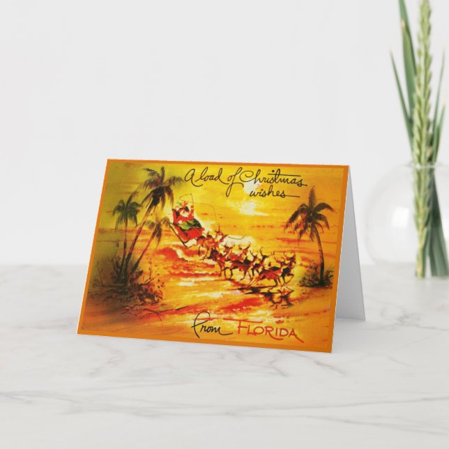 En massa julönskningar från Florida Kort (Framsida)