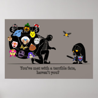 En massa masker. poster