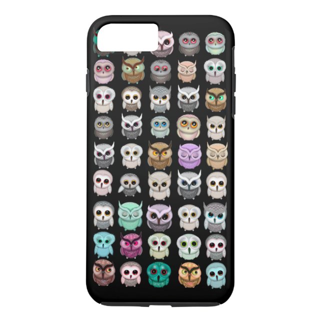 En massa söta ugglor design Case-Mate iPhone skal (Baksida)