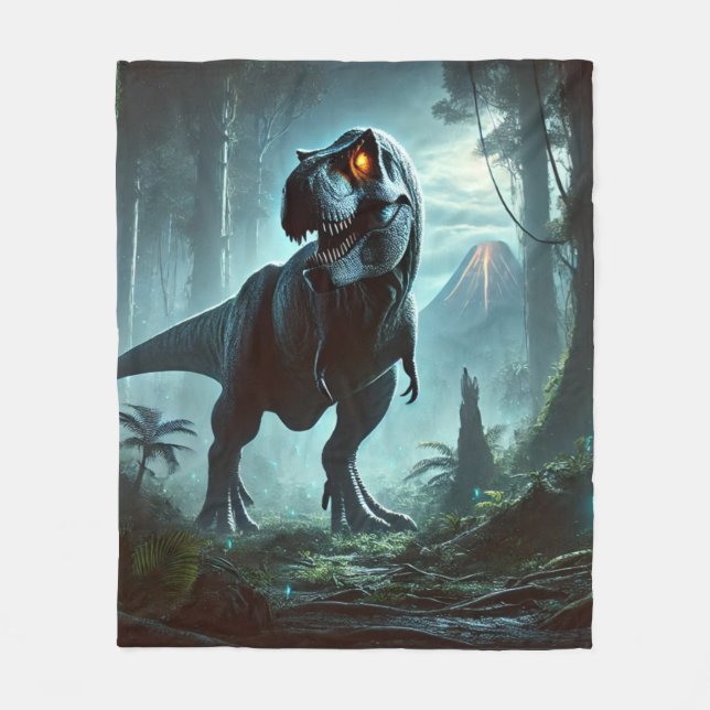 En massiv Tyrannosaurus rex Fleecefilt (Framsidan)