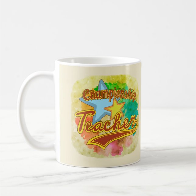 En mästare lärare-mugg kaffemugg (Vänster)