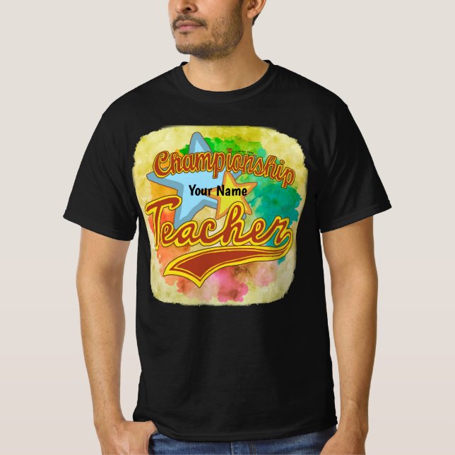En mästare lärare  T-Shirt (Framsida)