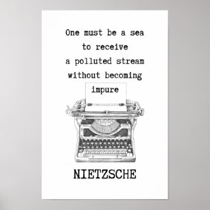 En måste vara ett SEA-citat av Nietzsche Poster