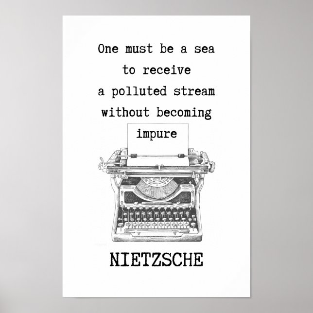 En måste vara ett SEA-citat av Nietzsche Poster (Framsidan)