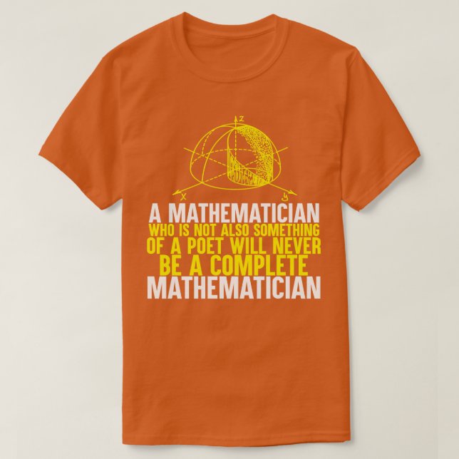En matematiker som inte heller är något t shirt (Design framsida)